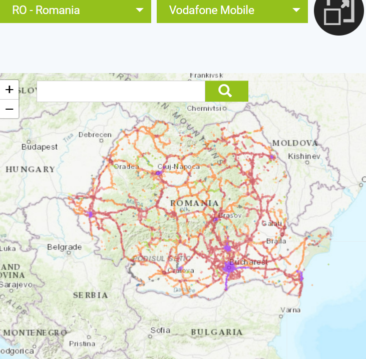 Vodafone Romania Network Coverage